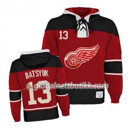 Detroit Red Wings Pavel Datsyuk 13 Rød Sawyer Hooded Sweatshirt - Herre